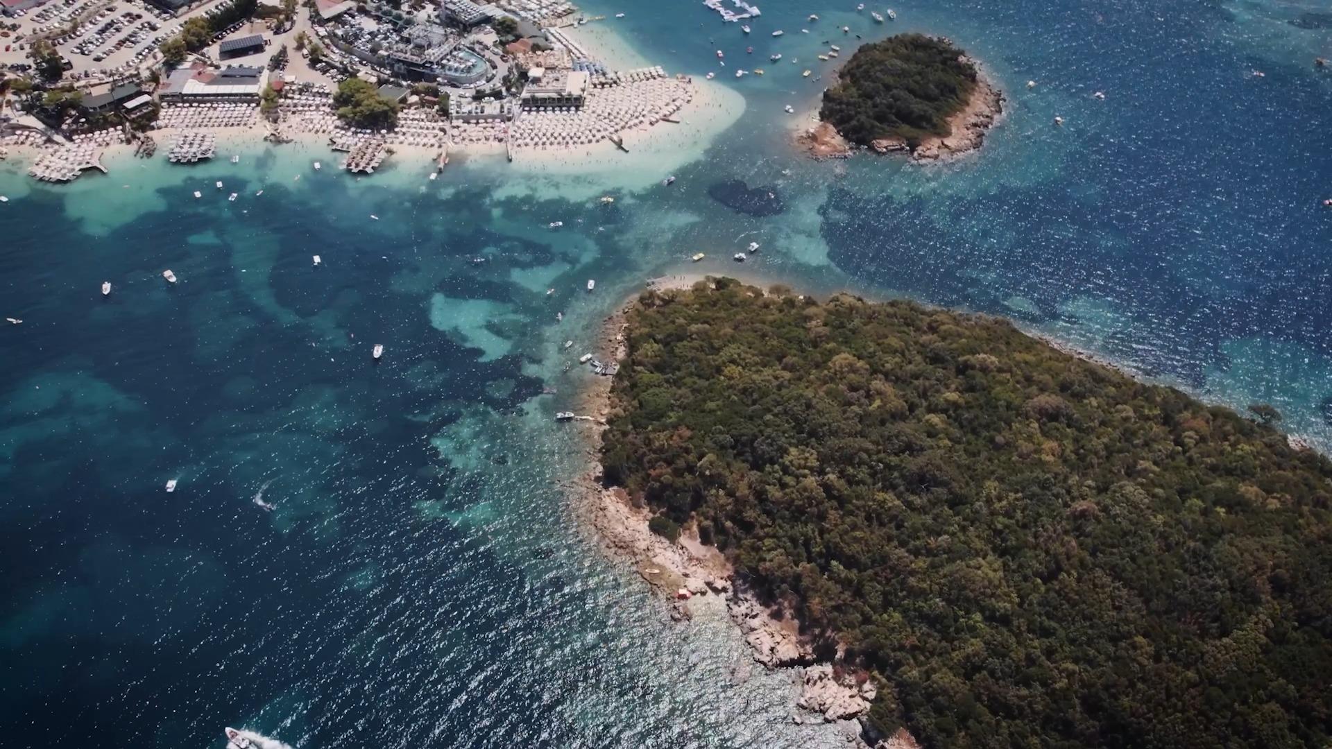 Ksamil Islands drone